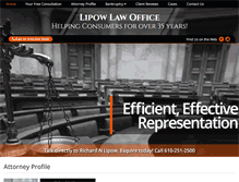 Tablet Screenshot of lipowlaw.com